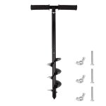 Letnerny - tarire de clture - foret manuel de 60 cm avec poigne antidrapante - longueur rglable ...