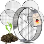Letnerny - tool jungle - tamis de jardin en acier inoxydable - 5 tamis 3, 5, 8, 9, 12mm inclus - tamis ...
