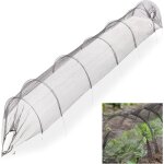 Letnerny - tunnel de jardin avec filet, arceaux, sardines, longueur 3, 3 m, protge des parasites, fines ...