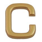 Lettre de rue � coller mod�le  c  en polychlorure de vinyle (pvc) chapuis h. 37 mm