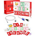 Lightbox bote  lumire rouge a4 avec 312 lettres & moji & 3 marqueurs - panneau lumineux pour filles ...