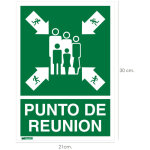 Linea profesional - information poster point de reunion 30x21 cm. - wolfpack