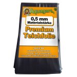 Liner de bassin en pvc 8 m x 4 m 0, 5 mm noir, bche pour le bassin de jardin