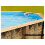 Liner seul bleu pour piscine bois azura 7, 50 x 4, 00 x 1, 30 m - ubbink