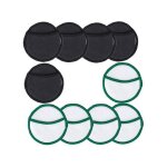 Lingettes d�maquillantes lavables en microfibre, 10 pi�ces, disque d�maquillant r�utilisable et doux, ...