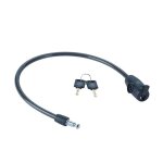 Linka rowerowa stalowa na klucz 10x600mm yale essential security keye