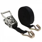 Linxor - sangle d'arrimage avec tendeur  cliquet et 2 crochets - 35 mm x 7 m - noir