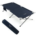 Lit de camping pliable de marque avec sac de transport poche de rangement camping - car plage bureau ...