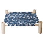 Lit d'été surélevé pour chat, hamac en toile de bois, lit de salon pour petits lapins, chats, chiens, ... Lit d'été surélevé pour chat, hamac en toile de bois, lit de salon pour petits lapins, chats, chiens, ...