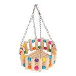 Lit de hamster en bois naturel, hamac, petit animal, jouet, balan�oire, panier, pour gerbille, rat, perroquet ...