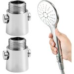Lkjkj - 2pcs stop douche, robinets d'arrt pommeau de douche g1 / 2 en abs - economiseur d'eau facile ...