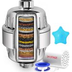 Lkjkj - filtre de douche  34 tapes avec vitamine c pour eau dure ¿ filtre adoucisseur d'eau avec cartouche ...