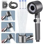 Lkjkj - pommeau de douche anti calcaire, pommeau de douche haute pression avec tuyau douche 1. 5m et ...