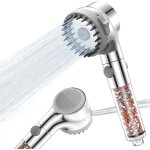 Lkjkj - pommeau de douche filtrant [haute pression & economie deau] - 3 types de jets - avec brosse de ...