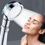 Lkjkj - pommeau de douche haute pression, mitigeur douche, accessoire salle de bain, avec 3 types de ... Lkjkj - pommeau de douche haute pression, mitigeur douche, accessoire salle de bain, avec 3 types de ...