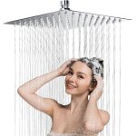 Lkjkj - tete de douche carré 304 inox, pommeau de douche anti - calcaire, ultra - mince haute pression, ... Lkjkj - tete de douche carré 304 inox, pommeau de douche anti - calcaire, ultra - mince haute pression, ...