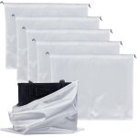 Loc - 5 pochette de rangement en satin anti poussi�re avec cordon de serrage (16x20 pouces)housse de ...