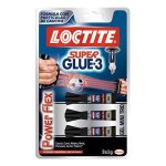 Loctite super glue avec 3power flex mini trio set de colle, lot de 3� 1g - 1879583