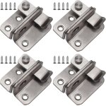 Loquet porte cadenas, 4 pi�ces porte a p�ne petite antivol loquet, acier inoxydable cadenas moraillon ...