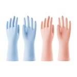 Loranka - gants de nettoyage, 2 paires de gants m�nagers parfum�s r�utilisables, gants antid�rapants ...