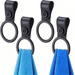 Loranka - pack de 4 porte - serviette de cuisine en silicone ¿ porte - serviette r�glable pour cuisine, ...