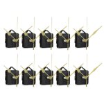 Lot de 10 aiguilles de broche silencieuses pour horloge murale a quartz, outils de reparation
