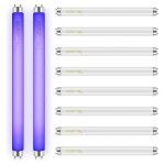 Lot de 10 ampoules de rechange pour anti - insectes d'interieur 20 w, tube lumineux bl t8 f10w 13 pouces ...
