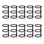 Lot de 10 anneaux de reliure a 3 anneaux en metal pour album photo, carnet, calendrier, etc. ( noir) Lot de 10 anneaux de reliure a 3 anneaux en metal pour album photo, carnet, calendrier, etc. ( noir)
