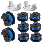 Lot de 10 bobines de rechange pour coupe - bordures sans fil ryobi one + ac14rl3a, 8 bobines + 2 capuchons ... Lot de 10 bobines de rechange pour coupe - bordures sans fil ryobi one + ac14rl3a, 8 bobines + 2 capuchons ...