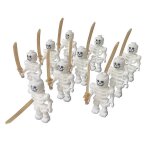 Lot de 10 figurines ninjago en forme de crane, blocs de construction, jouets(1 ensemble noir)