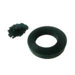 Lot de 10 kits lamelles occultantes pvc avec clip de fixation de 50 m pour grillage rigides - vert