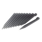 Lot de 10 piquets d'ancrage etik fix anthracite - pp pour bordure etik bordura