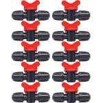 Lot de 10 vannes d'irrigation goutte  goutte pour tuyaux goutte  goutte de 16 mm, raccords de verrouillage ...