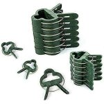Lot de 100 clips fixation plantes - tomates rosiers concombres - jardinage