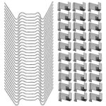 Lot de 100 clips de serre en acier inoxydable pour fenêtre de serre en verre - aya Lot de 100 clips de serre en acier inoxydable pour fenêtre de serre en verre - aya
