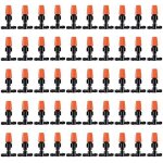 Lot de 100 goutteurs d'irrigation � d�bit r�glable micro spray, t�tes de brumisation d'irrigation goutte ...