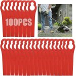Lot de 100 lames de coupe - bordures en plastique sans fil, 83 mm, pour tondeuse a gazon bosch art23 Lot de 100 lames de coupe - bordures en plastique sans fil, 83 mm, pour tondeuse a gazon bosch art23