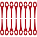 Lot de 100 lames en plastique de rechange pour pour coupe bordure florabest lidl - longueur 8, 3cm