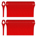 Lot de 100 lames de rechange en plastique compatibles avec le coupe - bordures florabest lidl, longueur ...