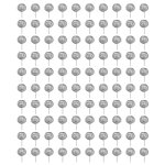 Lot de 100 paniers a engrais en acier inoxydable, petits paniers de fertilisation pour bonsa�, pour jardin, ...