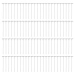 Lot de 100 piquets de sol en fer galvanis antirouille pour gazon artificiel, barrires contre les mauvaises ...