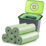 Lot de 100 sacs poubelles biodegradables et compostables pour dechets alimentaires, menagers et animaux ... Lot de 100 sacs poubelles biodegradables et compostables pour dechets alimentaires, menagers et animaux ...