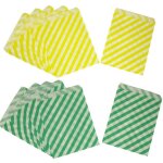 Lot de 100 sachets en papier pour bonbons, 2 motifs diff�rents, sachets en papier a pois pour buffet ...