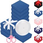 Lot de 12 botes cadeaux en carton avec ruban tach et ciseaux, botes de rangement pour bijoux avec ...