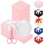 Lot de 12 botes cadeaux en carton avec ruban tach et ciseaux, botes de rangement pour bijoux avec ...