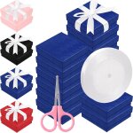 Lot de 12 botes cadeaux en carton avec ruban tach et ciseaux, botes de rangement pour bijoux avec ...