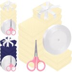 Lot de 12 botes cadeaux en carton avec ruban tach et ciseaux, botes de rangement pour bijoux avec ...