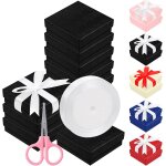 Lot de 12 botes cadeaux en carton avec ruban tach et ciseaux, botes de rangement pour bijoux avec ...