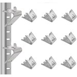 Lot de 12 clips pour etagere de congelateur en acier inoxydable, supports pour etagere de refrigerateur ...