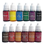 Lot de 12 colorants alimentaires liquides de 10 ml, sans gout, hautement concentres, polyvalents, aux ... Lot de 12 colorants alimentaires liquides de 10 ml, sans gout, hautement concentres, polyvalents, aux ...